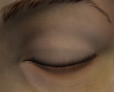 3D-animation of an opening eye Stock Footage 53566859