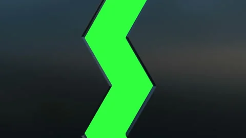 3d animation of opening the iron gateway with green screen and alpha channel. Stock Footage 109507909