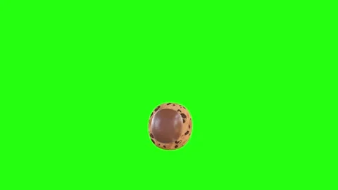 3d animation of the . or point or doc sign recreating a cookie with chocola.. Stock Footage 249873131