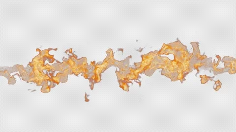 3D animation of orange fire. Stock Footage 263250281