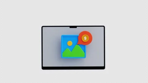 3D Animation of paid content 스톡 동영상 296037791