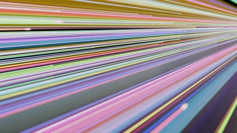 3d animation of particles leaving visible colorful traces. Transfer of Stock Footage 296758080