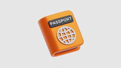 3D Animation of Passport Stock Footage 293562779