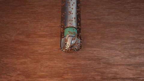 3D Animation of a PDC Drilling Bit Stock Footage 300610716
