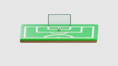 3D Animation of Penalty Kick Stock Footage 306061623