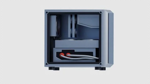 3D Animation of Personal Computer. CPU Animation Stock Footage 306908696