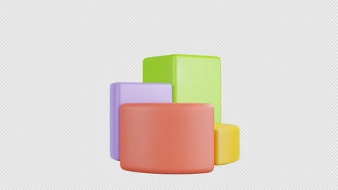 3D Animation of Pie Chart Stock Footage 293453638