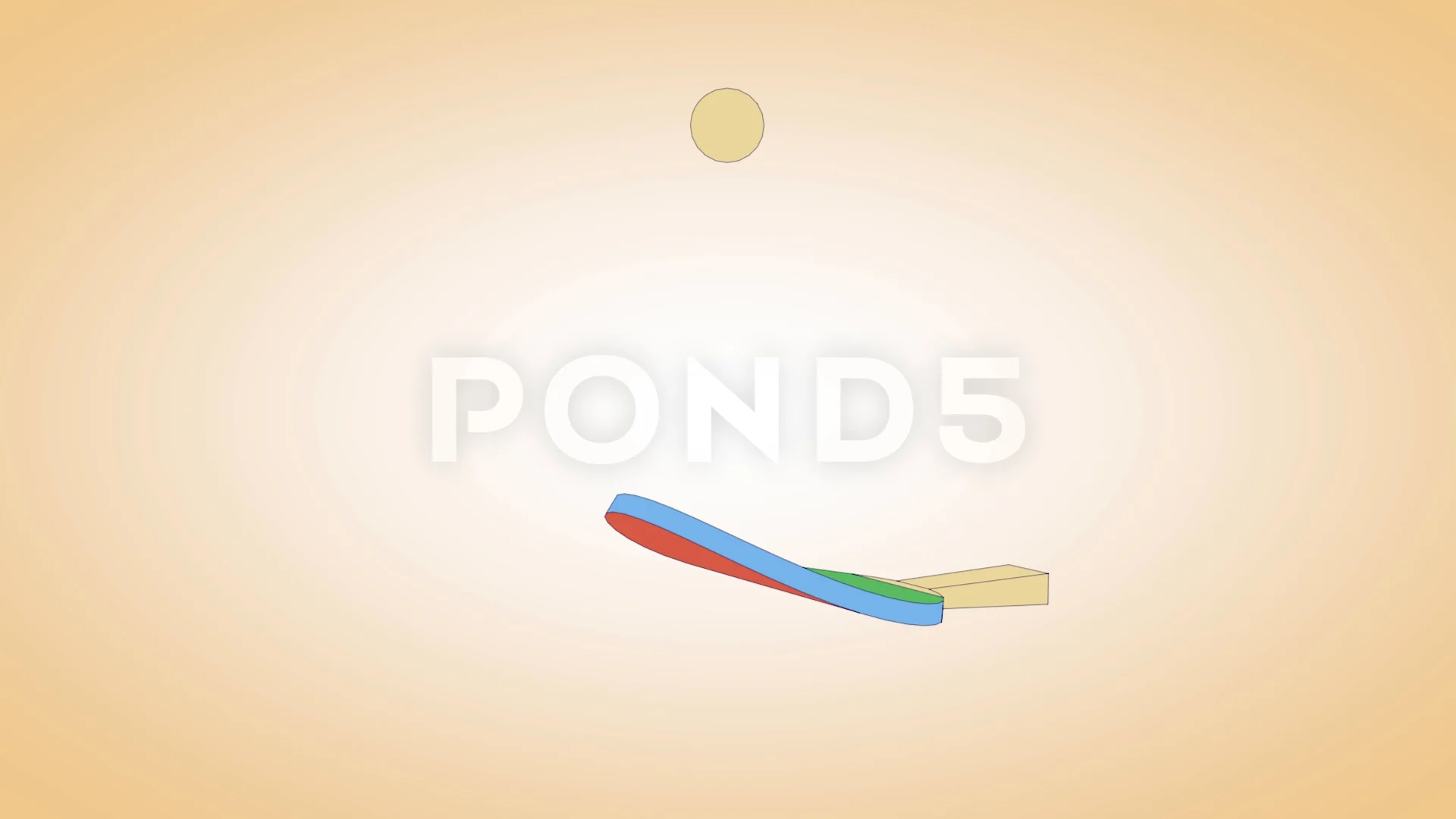 3D animation Ping pong game on blue back, Stock Video