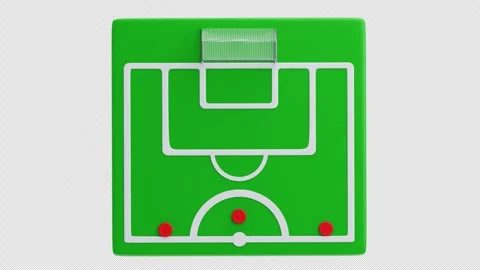 3D Animation of Player Field Position Stock Footage 306061637