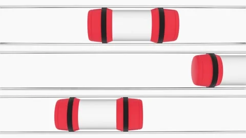 3d animation of Pneumatic tubes Stock Footage 313468249