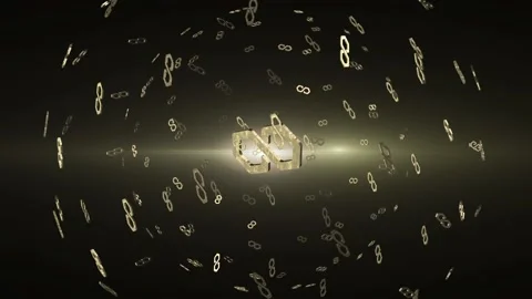 3D animation of Polygon currency symbol with effects 스톡 동영상 171192157