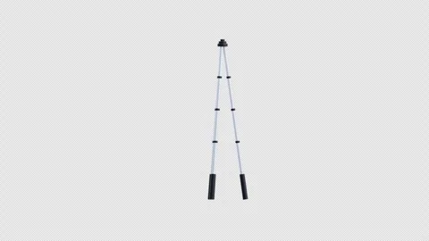3D Animation of Portable Camera Tripod Stock Footage 333772450