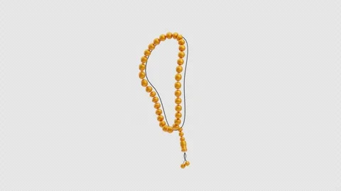 3D Animation of Prayer Beads Stock Footage 304728219