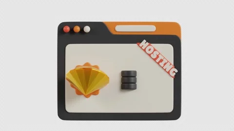 3D Animation of Premium Hosting Stock Footage 293816920