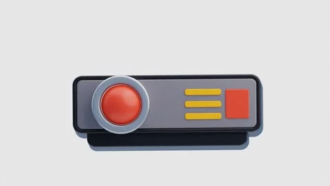 3D Animation of Projector Stock Footage 306910942
