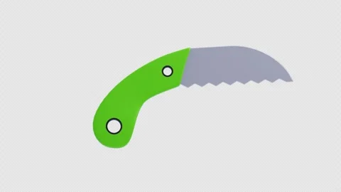 3D Animation of Pruning Saw Stock Footage 310027976