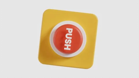 3D Animation of Push Button Stockbeeldmateriaal 293489219