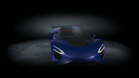 3D animation of racing car 動画素材 238007105