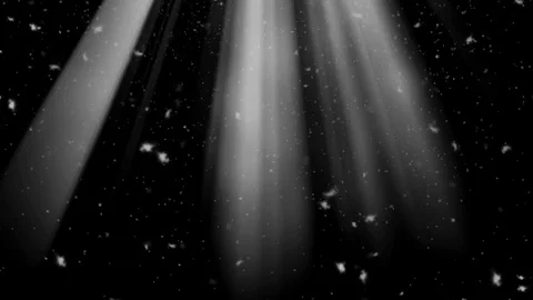 3d animation rays and snow falling from the sky. New Year's background. 스톡 동영상 71325677