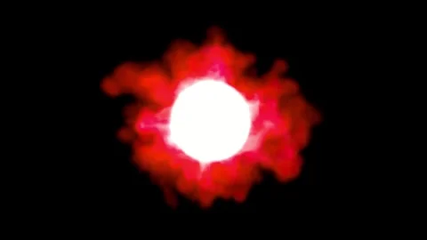 3D animation. Red flame of energy ball, flow of energy. Stock Footage 263825933
