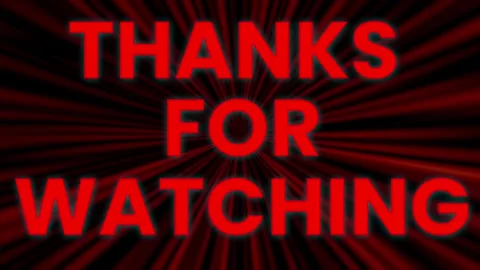 3D animation of the red text "Thanks For Watching". Letters fly in and assemble Stock Footage 317970269