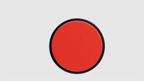 3D Animation of Red Warning Alert Stock Footage 321046465