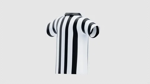 3D Animation of Referee T-Shirt Stock Footage 306060990