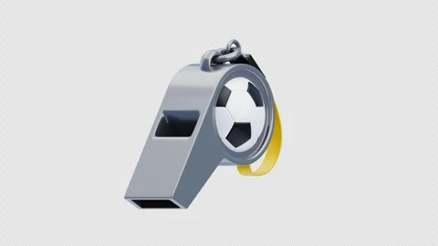 3D Animation of Referee Whistle Stock Footage 306067997