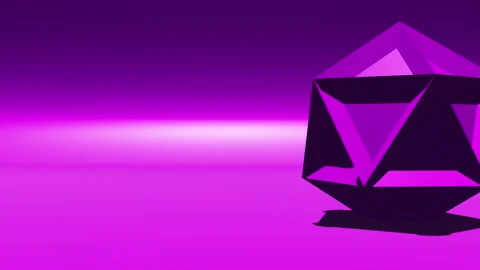 3D animation render triangular low poly ... | Stock Video | Pond5