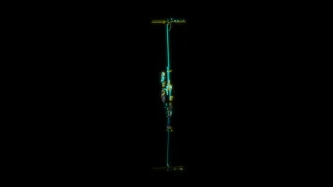 3D animation rendering, electric scooter model on a black background Video stock 258855526