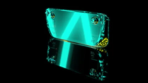 3D animation rendering, game Deck model on a black background Video stock 258853464