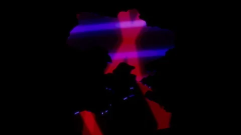 3D animation rendering, map of ukraine, fall of the russian empire model on a Stock Footage 257256723