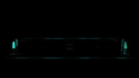 3D animation rendering, mini football field model on a black background Stock Footage 259508496