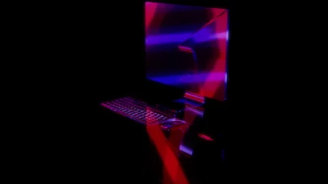 3D animation rendering, PC monoblock mod... | Stock Video | Pond5