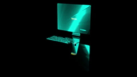 3D animation rendering, PC monoblock mod... | Stock Video | Pond5