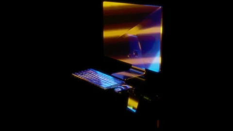 3D animation rendering, PC monoblock mod... | Stock Video | Pond5