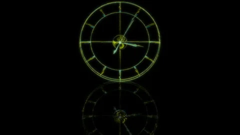 3D animation rendering, watch model on a black background Stock Footage 256027516