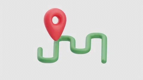 3D Animation of Road Location Stock Footage 313790999
