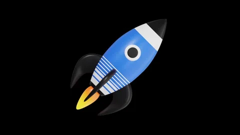 3D Animation of Rocket, Color Key, Alpha Channel Stock Footage 276920789