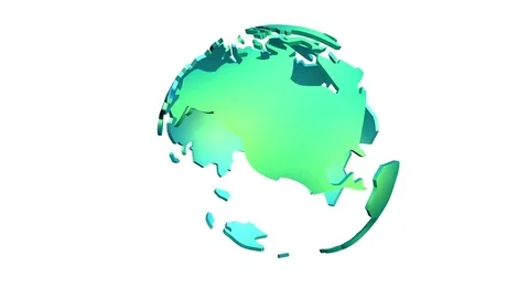 3D Animation of a rotating Globe Stock Footage 82430389
