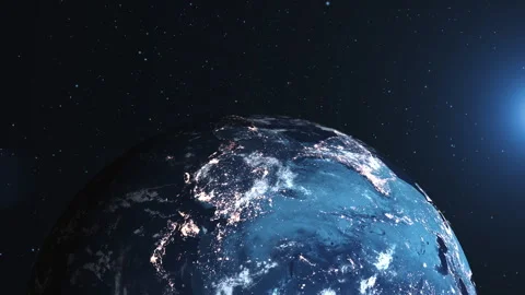 3d animation of rotating planet Earth Stock-Footage 247455590
