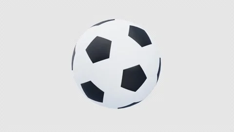 3D Animation of Rotating Soccer Ball Stock Footage 327341805