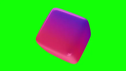 3d animation rotation of soft shape in colorful glossy gradient material Stock Footage 323813598