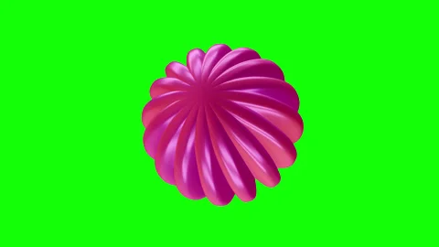 3d animation rotation spherical figure in colorful glossy gradient material Stock-Footage 323811386