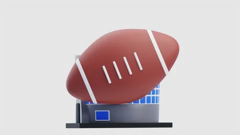 3D Animation of Rugby Stadium Stock Footage 300627815