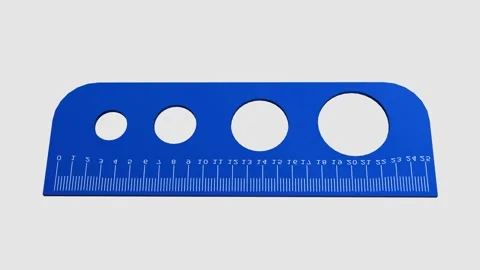 A 3d animation of ruler for measuring guide for male anatomy 動画素材 320996020