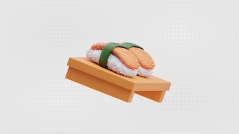 3D Animation of Sashimi Stock Footage 304017879