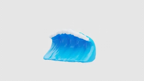 3D Animation of Sea Wave Stock Footage 310832109