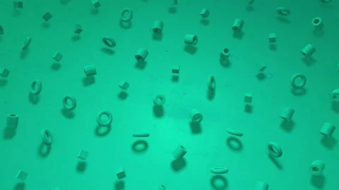 3D animation of a seamless contour background of sunny bright mint, turquoise cu Stock Footage 151055440
