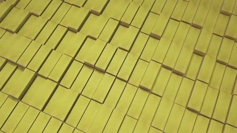 3D animation of a seamless contour background of bright mint, yellow cubes, movi Stock Footage 151056067